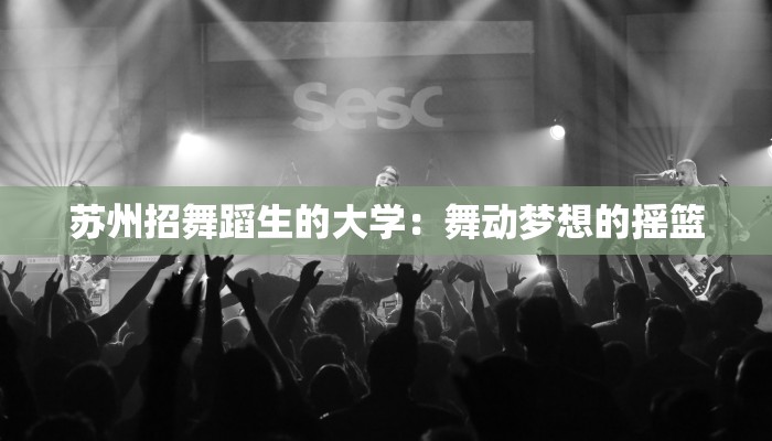 苏州招舞蹈生的大学：舞动梦想的摇篮
